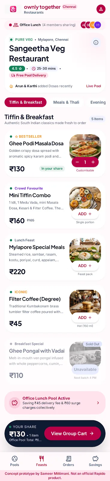 Stitch design: restaurant menu